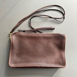Vintage Coach Womens Shoulder Leather Bag Quiet Luxury Old Money Unlined